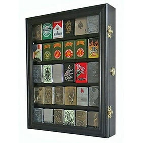 Outside CD06 Mirrored Back Small Wall Curio Cabinet Shadow Box Display Case 18.5 H X 14.25 W X 3.5 D White